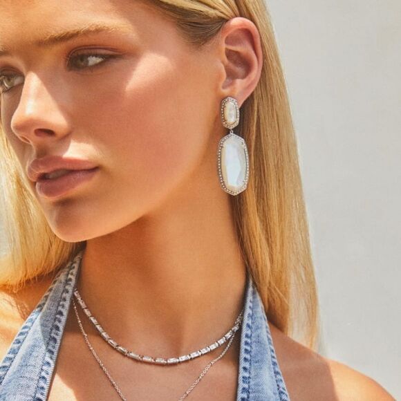 NWOT KENDRA SCOTT
Juliette Strand Necklace Rhodium - White Crystal #KSNK - Picture 2 of 9